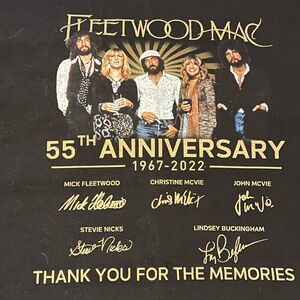 Gildan Black Fleetwood Mac Anniversary T-Shirt
